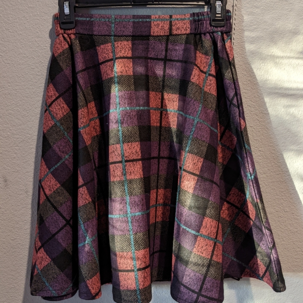 Plaid Pink and Purple skirt